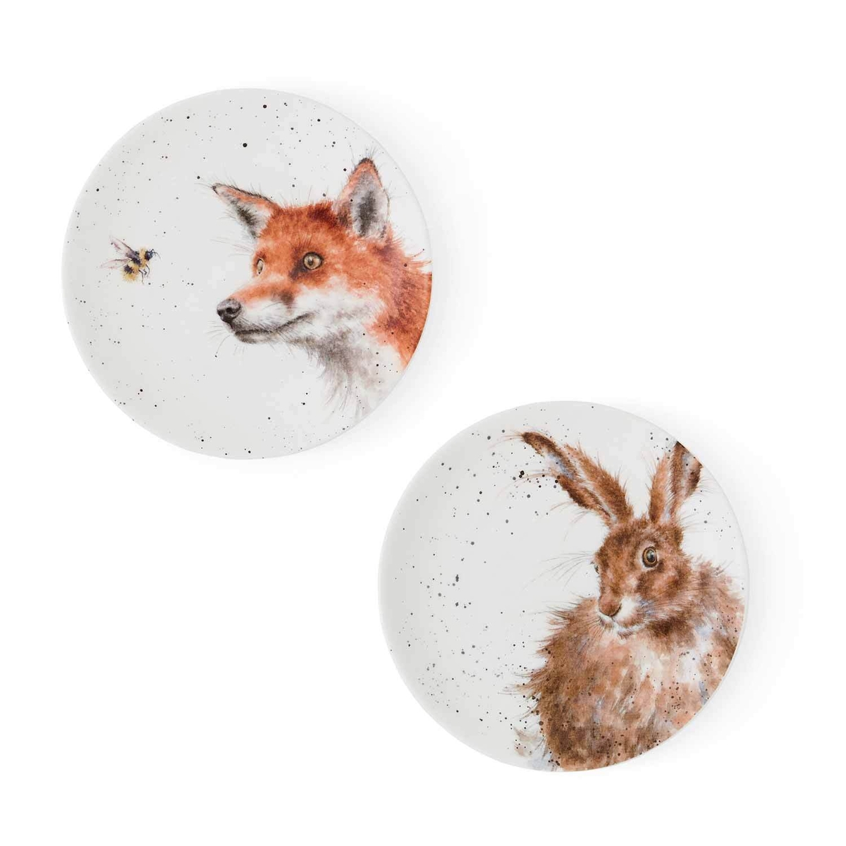 Wrendale Designs Fox & Hare Coupe Side Plate image number null